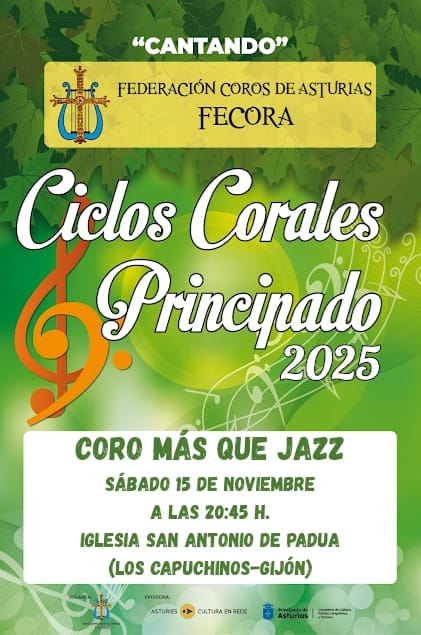 Cartel de Los Ciclos Corales 2025